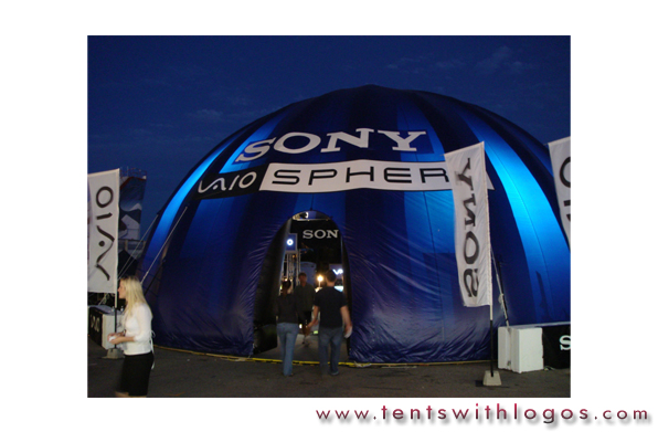 Inflatable Dome Tent - Sony Vaio